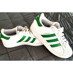 Adidas Originals Superstar XLG Men's Size 13 Sneaker Athletic Shoe White/Green